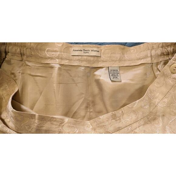 Amanda Smith Flare Skirt Two Piece Suit Set Blazer Jacket Retro Vintage 20W - Picture 6 of 13